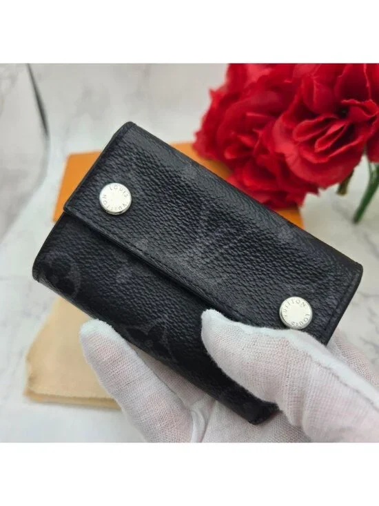 ★SOLD★ Louis Vuitton Monogram Eclipse Discovery Fold Wallet - Picture 3 of 15